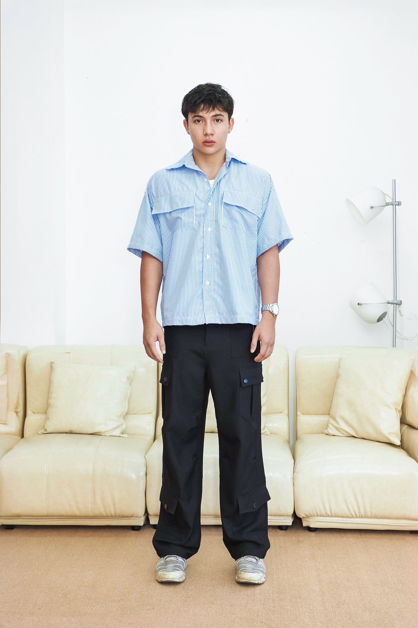 NCS® Striped Oxford Shirt (Blue)