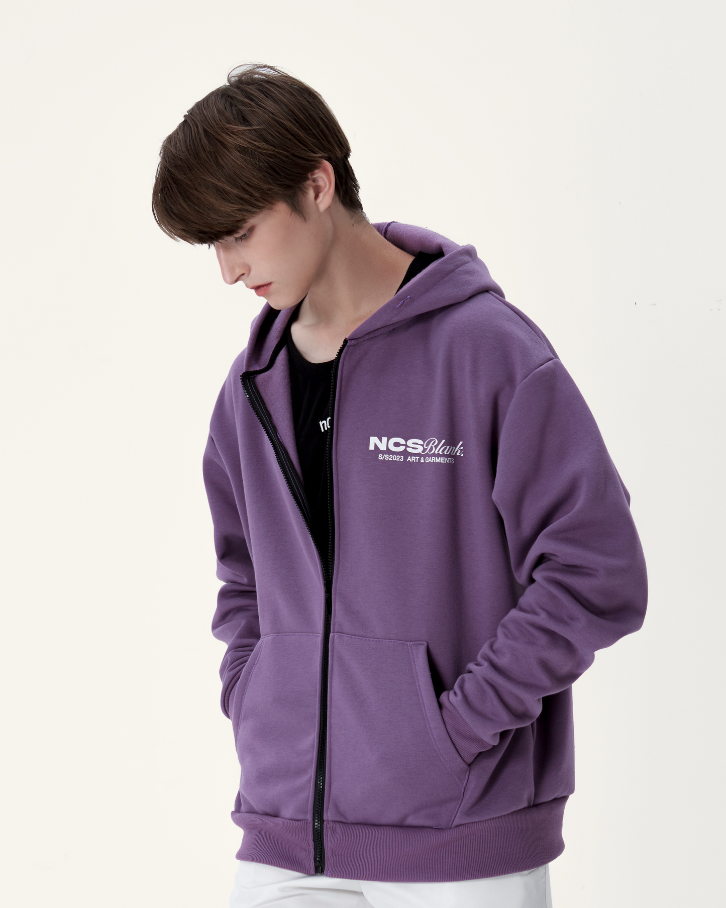 NCS® Canvas Zip Hoodie (Mauve) - NOCONTROLSTUDIO