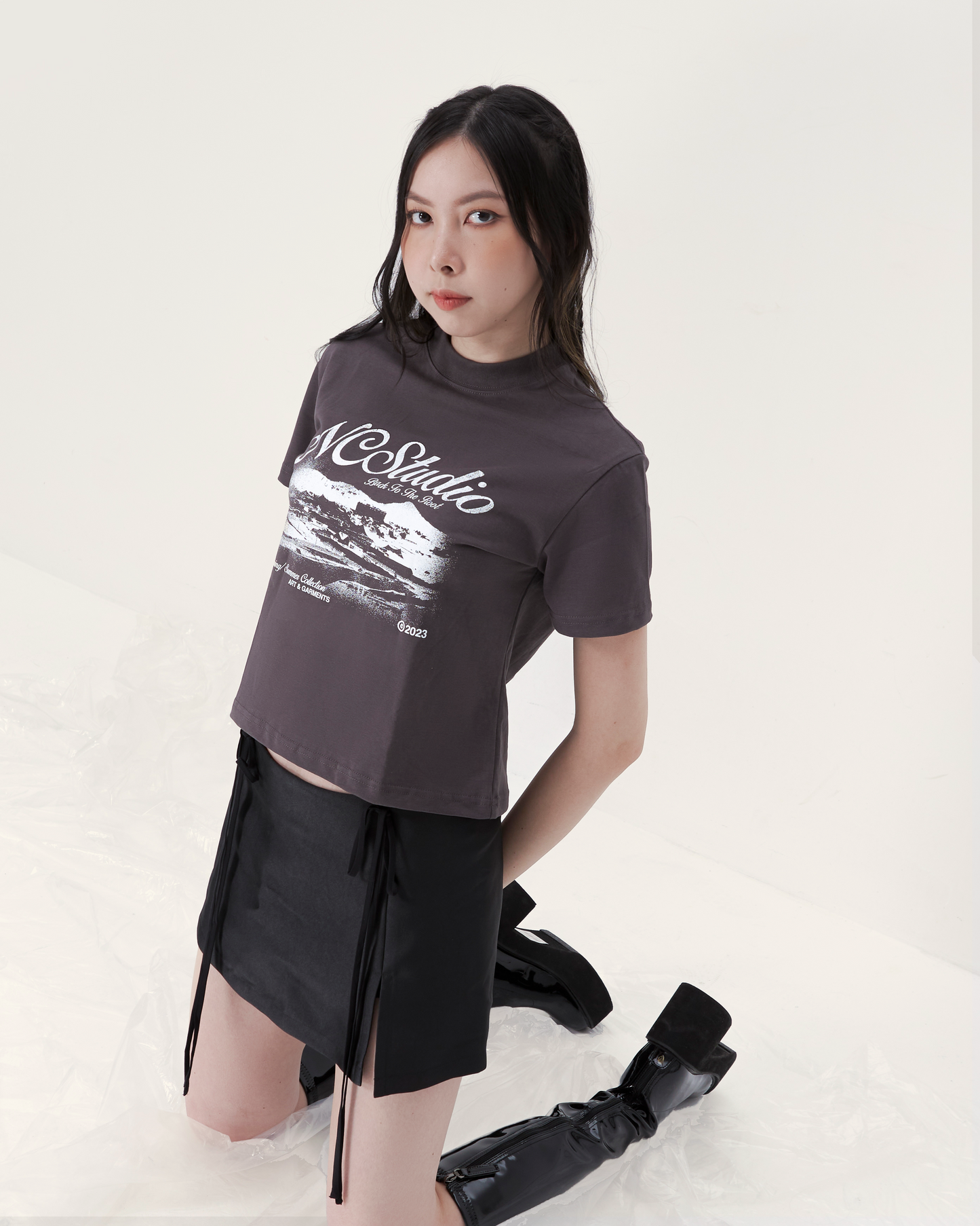 NCS® Heritage Baby Tee (Charcoal) - NOCONTROLSTUDIO