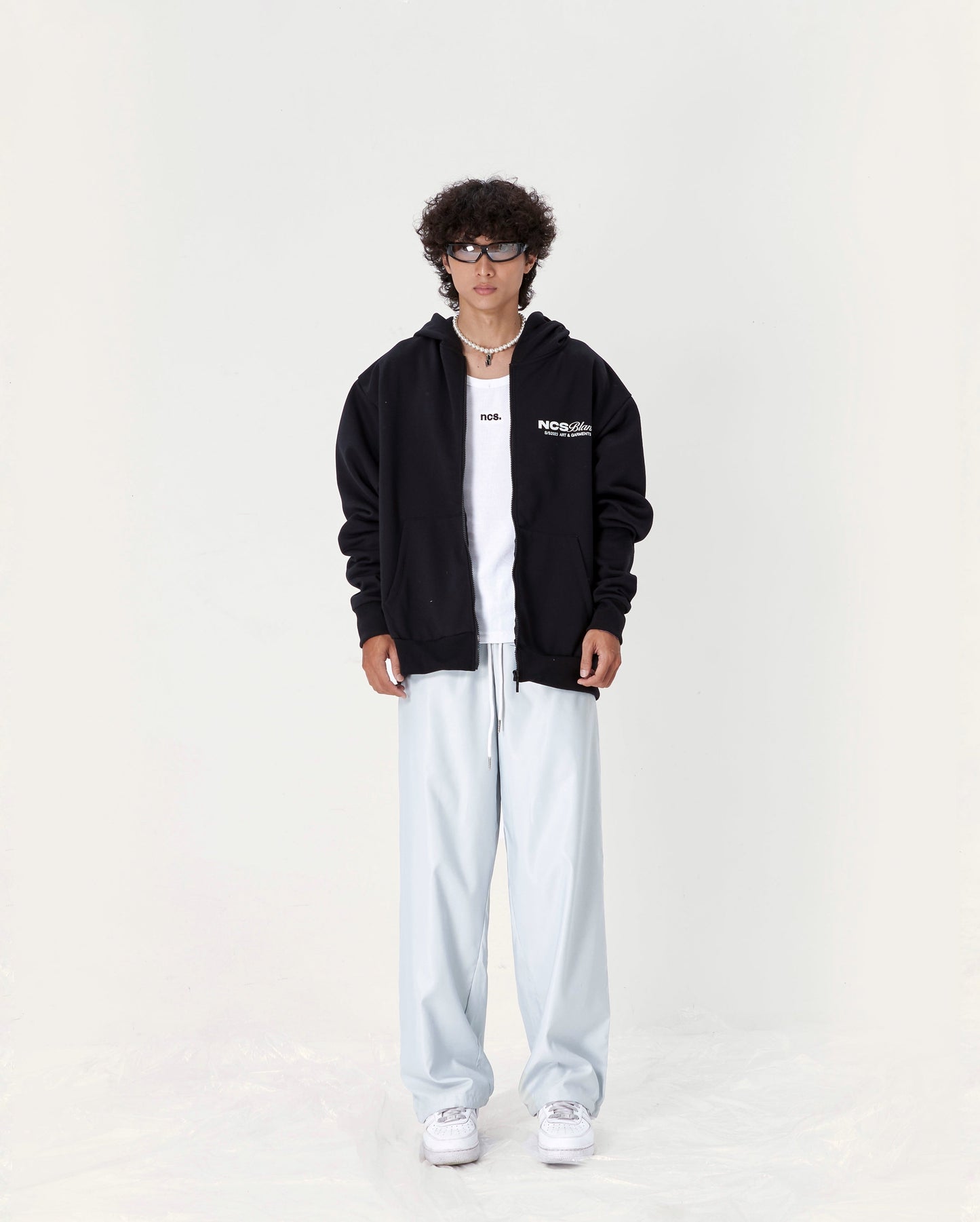 NCS® Canvas Zip Hoodie (Black) - NOCONTROLSTUDIO