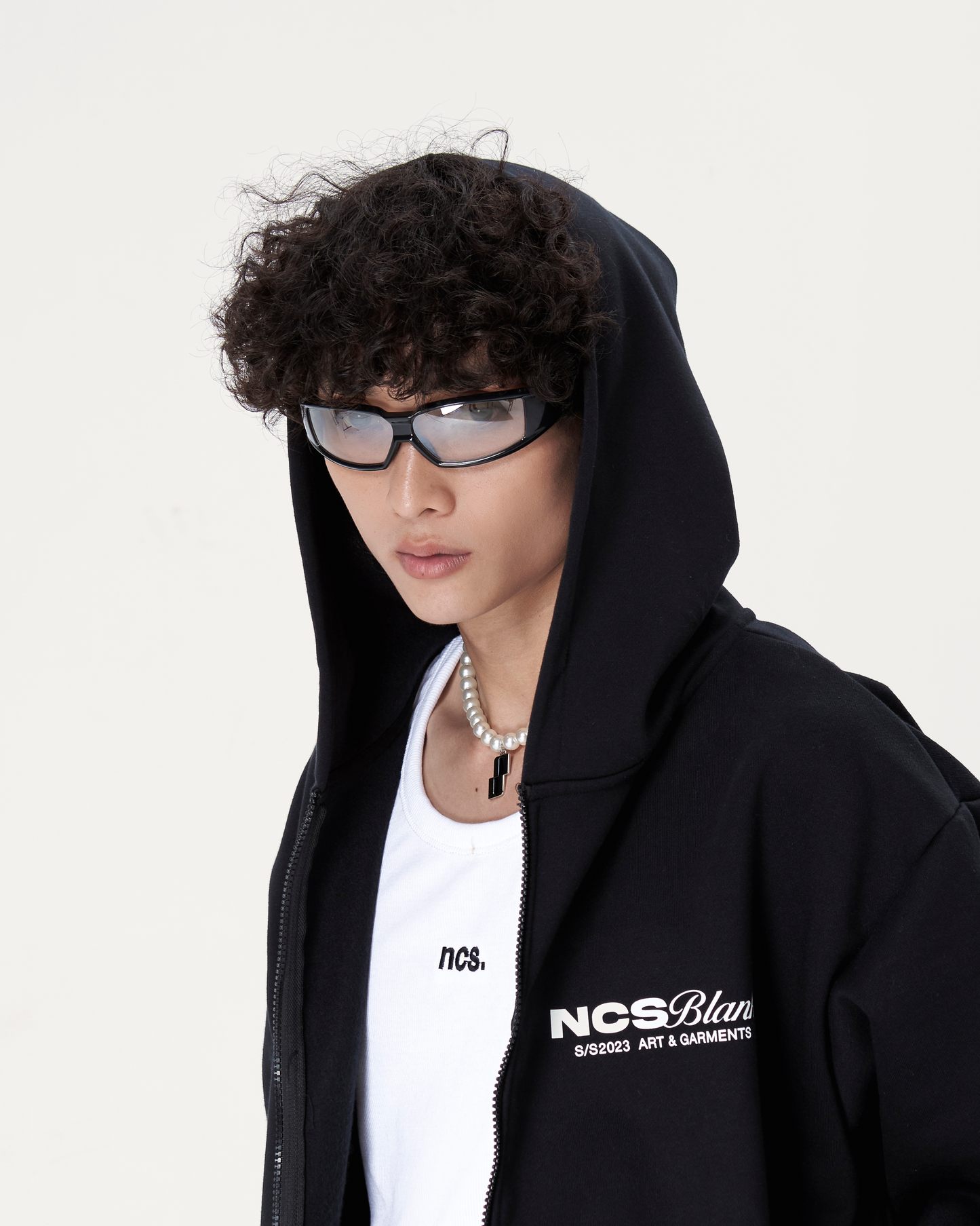 NCS® Canvas Zip Hoodie (Black) - NOCONTROLSTUDIO