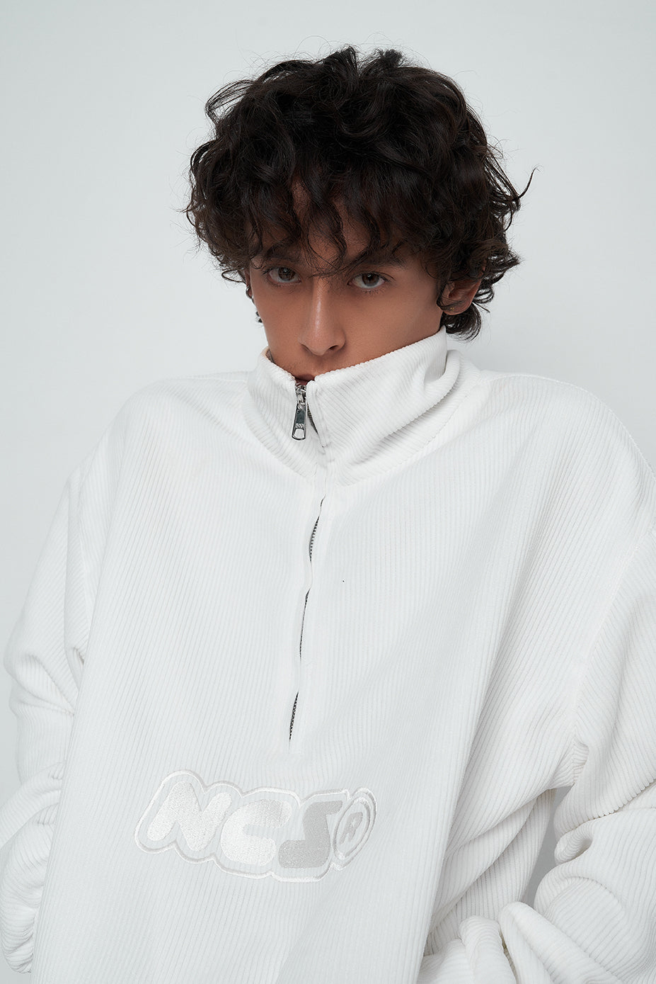NCS® Corduroy Quarter Zip Sweater - NOCONTROLSTUDIO